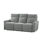 9804DV-3PWH Power Double Lay Flat Reclining Sofa with Power Headrests and USB Ports - 9804DV-3PWH