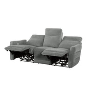 9804DV-3PWH Power Double Lay Flat Reclining Sofa with Power Headrests and USB Ports - 9804DV-3PWH