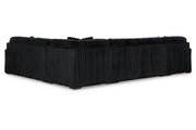 Midnight-Madness Onyx 4-Piece Sectional with Chaise -   - DMV Furniture