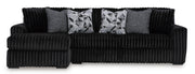 Midnight-Madness Onyx 2-Piece LAF Chaise Sectional from Ashley - DMV Furniture