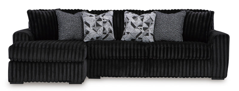 Midnight-Madness Onyx 2-Piece LAF Chaise Sectional from Ashley - DMV Furniture