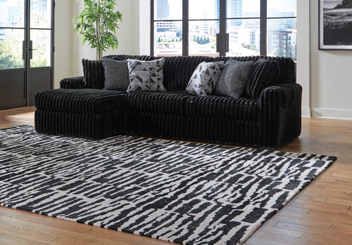 Midnight-Madness Onyx 2-Piece LAF Chaise Sectional from Ashley - DMV Furniture