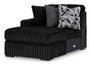 Midnight-Madness Onyx 2-Piece Oversized Double Chaise from Ashley - DMV Furniture