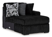 Midnight-Madness Onyx 2-Piece Oversized Double Chaise from Ashley - DMV Furniture