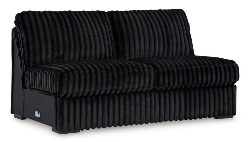 Midnight-Madness Onyx 4-Piece RAF Chaise Sectional from Ashley - DMV Furniture