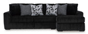 Midnight-Madness Onyx 2-Piece RAF Chaise Sectional from Ashley - DMV Furniture