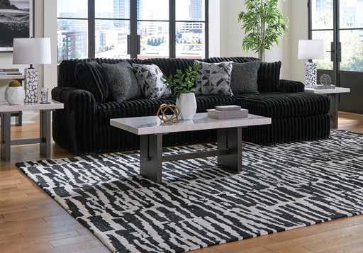 Midnight-Madness Onyx 2-Piece RAF Chaise Sectional from Ashley - DMV Furniture