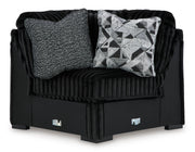 Midnight-Madness Onyx 3-Piece Sectional from Ashley - DMV Furniture