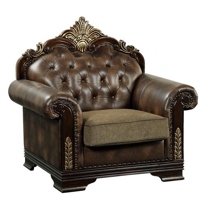 Croydon Brown Chair 9815-1 | Homelegance