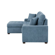 9816BU*2LCRL (2)2-Piece Sectional with Left Chaise, Pull-out Bed and Hidden Storage - 9816BU*2LCRL