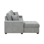 9816GY*2LCRL (2)2-Piece Sectional with Left Chaise, Pull-out Bed and Hidden Storage - 9816GY*2LCRL