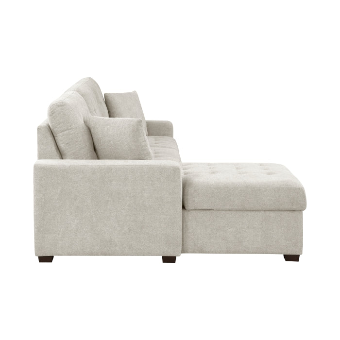 9816SN*2LCRL (2)2-Piece Sectional with Left Chaise, Pull-out Bed and Hidden Storage - 9816SN*2LCRL