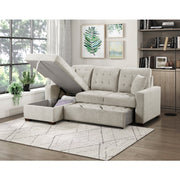 9816SN*2LCRL (2)2-Piece Sectional with Left Chaise, Pull-out Bed and Hidden Storage - 9816SN*2LCRL