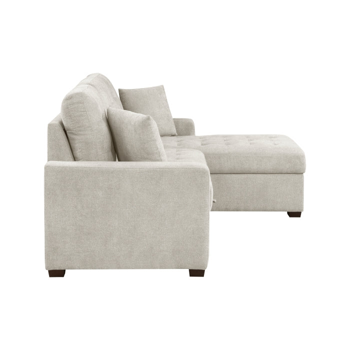 9816SN*2LLRC (2)2-Piece Sectional with Right Chaise, Pull-out Bed and Hidden Storage - 9816SN*2LLRC