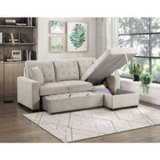 9816SN*2LLRC (2)2-Piece Sectional with Right Chaise, Pull-out Bed and Hidden Storage - 9816SN*2LLRC