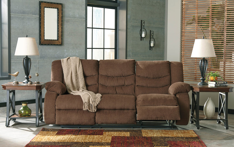 Tulen Chocolate Reclining Living Room Set