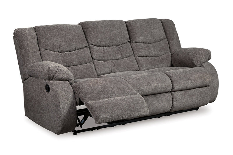 Tulen Gray Reclining Sofa, Loveseat and Recliner -  Ashley - DMV Furniture