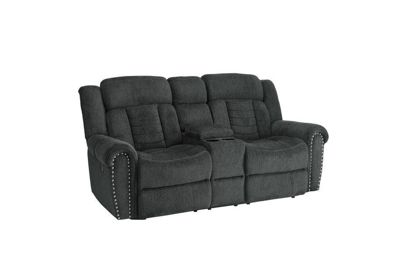 Nutmeg Charcoal 2 Piece Sofa Set 9901Cc-3-2 | Homelegance