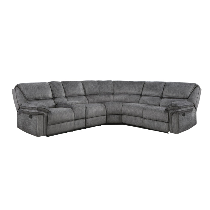9913*32LCN2R (3)3-Piece Reclining Sectional with Left Console - 9913*32LCN2R
