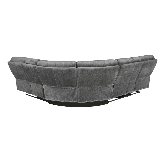 9913*32LCN2R (3)3-Piece Reclining Sectional with Left Console - 9913*32LCN2R