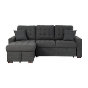 9916DG*2LCRL (2)2-Piece Sectional with Pull-out Bed and Left Chaise with Hidden Storage - 9916DG*2LCRL