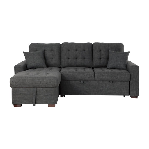 9916DG*2LCRL (2)2-Piece Sectional with Pull-out Bed and Left Chaise with Hidden Storage - 9916DG*2LCRL