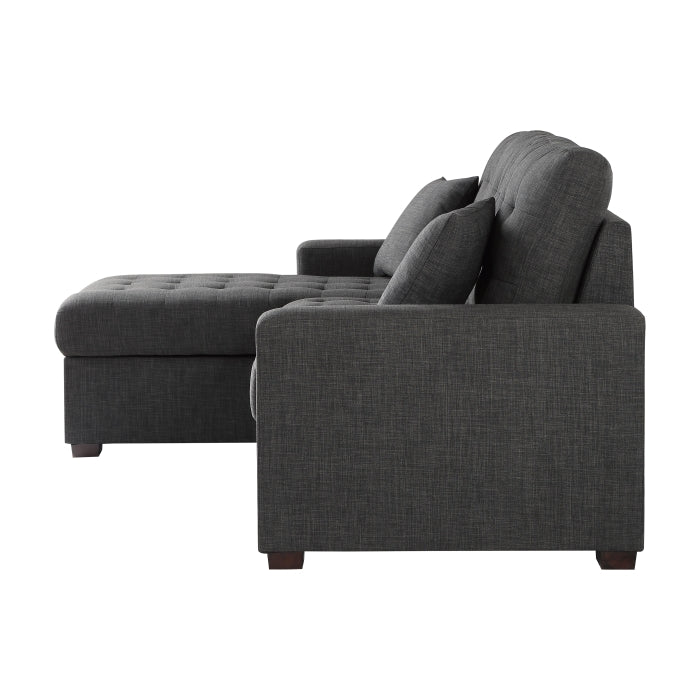 9916DG*2LCRL (2)2-Piece Sectional with Pull-out Bed and Left Chaise with Hidden Storage - 9916DG*2LCRL