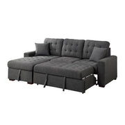 9916DG*2LCRL (2)2-Piece Sectional with Pull-out Bed and Left Chaise with Hidden Storage - 9916DG*2LCRL