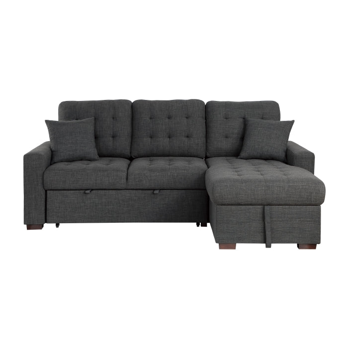9916DG*SC (2)2-Piece Sectional with Pull-out Bed and Right Chaise with Hidden Storage - 9916DG*SC