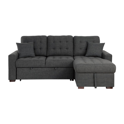 9916DG*SC (2)2-Piece Sectional with Pull-out Bed and Right Chaise with Hidden Storage - 9916DG*SC
