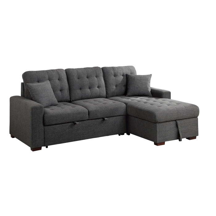9916DG*SC (2)2-Piece Sectional with Pull-out Bed and Right Chaise with Hidden Storage - 9916DG*SC