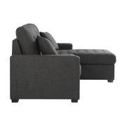 9916DG*SC (2)2-Piece Sectional with Pull-out Bed and Right Chaise with Hidden Storage - 9916DG*SC