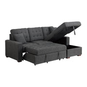 9916DG*SC (2)2-Piece Sectional with Pull-out Bed and Right Chaise with Hidden Storage - 9916DG*SC
