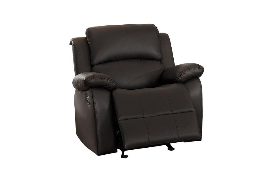 Clarkdale Dark Brown Glider Reclining Chair 9928Dbr-1 | Homelegance