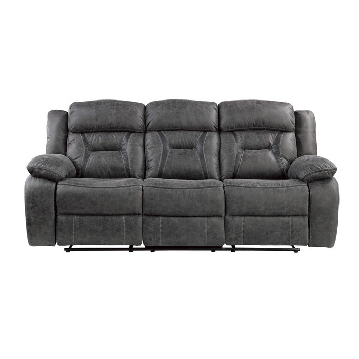 9989GY*2 2pc Set: Sofa, Love - 9989GY*2