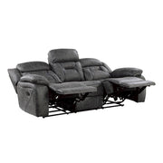 9989GY-3 Double Reclining Sofa - 9989GY-3