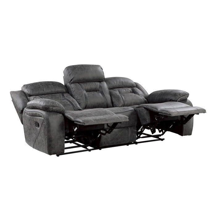 9989GY-3 Double Reclining Sofa - 9989GY-3
