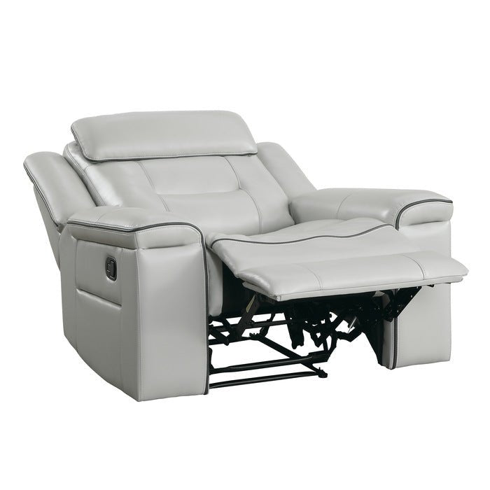 Darwan Lay Flat Reclining Chair In Light Grey 9999Gy-1 | Homelegance