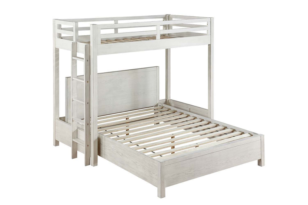 Celerina - Twin Loft Bed - Weathered White Finish