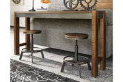 Torjin Brown/Gray Counter Height Dining Table and 2 Barstools -  Ashley - DMV Furniture