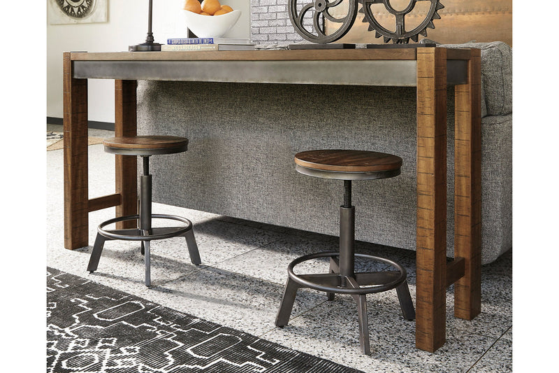 Torjin Brown/Gray Counter Height Dining Table and 2 Barstools -  Ashley - DMV Furniture