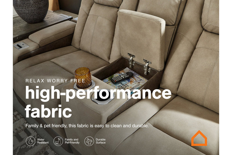 Next-Gen DuraPella Sand Power Reclining Sofa, Loveseat and Recliner -  Ashley - DMV Furniture