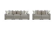 Aslan Court Pebble Modular Sofa and Loveseat from Ashley - DMV Furniture