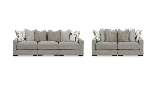 Aslan Court Pebble Modular Sofa and Loveseat from Ashley - DMV Furniture