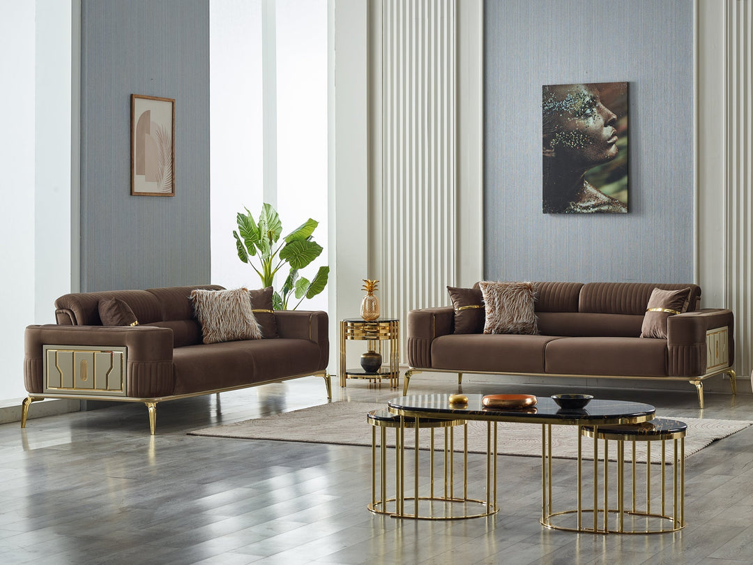 Armoni 90" Wide Square Arm Extendable Sofa