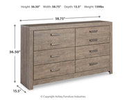 Culverbach Gray Queen Panel Bed with Dresser from Ashley - DMV Furniture