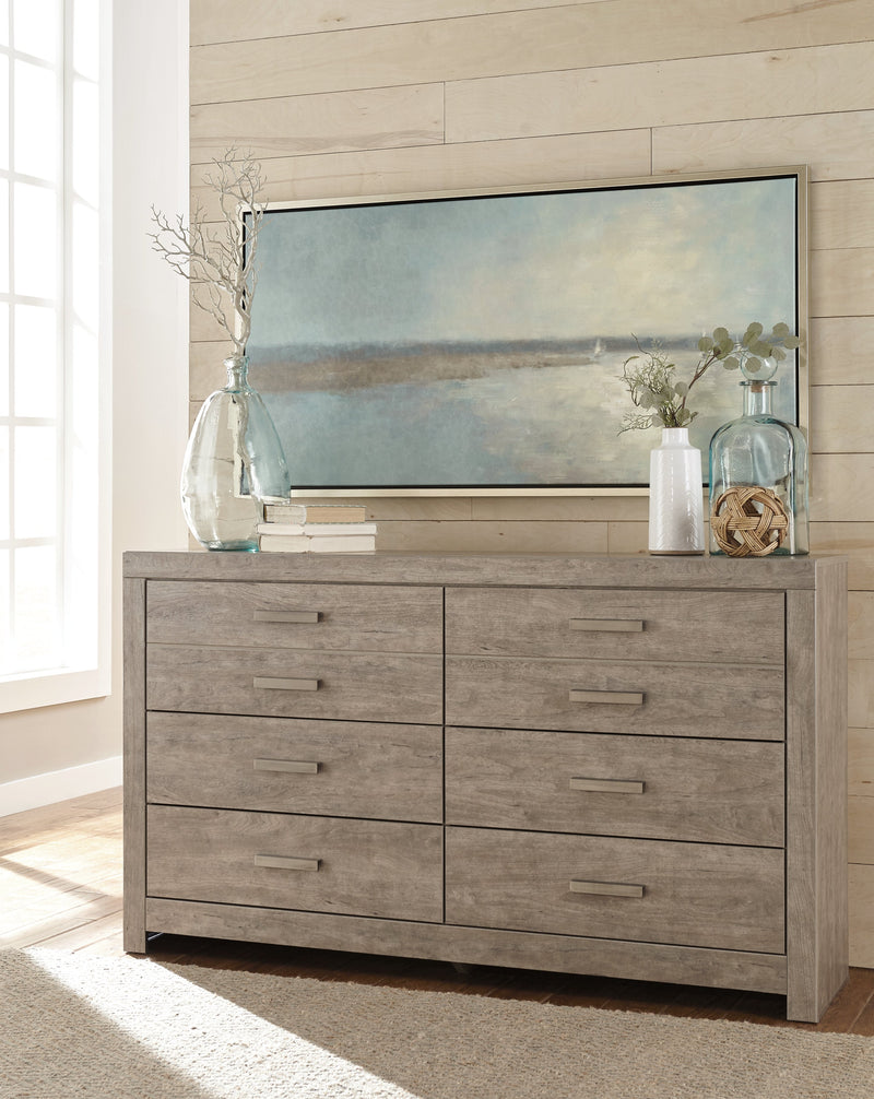 Culverbach Gray Queen Panel Bed with Dresser from Ashley - DMV Furniture