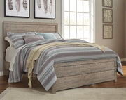 Culverbach Gray Queen Panel Bed with Mirrored Dresser and 2 Nightstands from Ashley - DMV Furniture