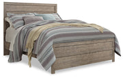 Culverbach Gray Queen Panel Bed with Mirrored Dresser, Chest and 2 Nightstands from Ashley - DMV Furniture
