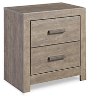 Culverbach Gray Queen Panel Bed with Mirrored Dresser, Chest and 2 Nightstands from Ashley - DMV Furniture